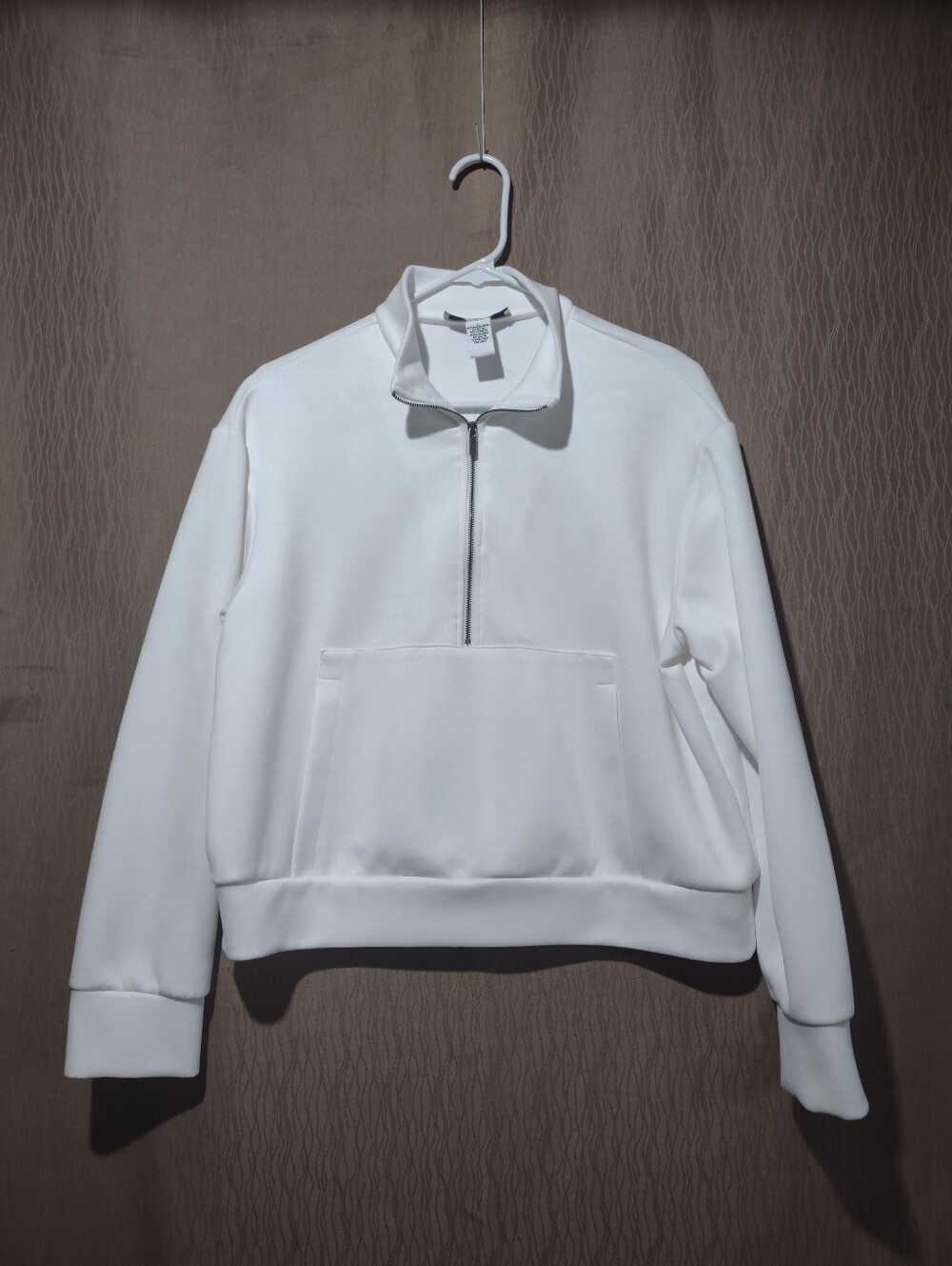 Magaschoni Women's Half-Zip Front Pocket Sweatshirt